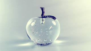 Clear apple silver stem star - ray free wallpaper