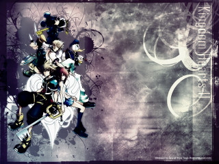 Anime group starry sky concept - a wallpaper background free wallpaper