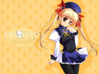 Anime girl blue dress hat 2 - a blue dress and hat free wallpaper