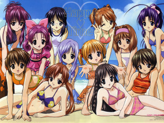 Beach girls valentine manga bikini - suit free wallpaper