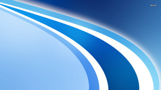 Blue white background curved design 5 - a white stripe free wallpaper