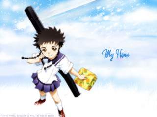 Anime character bat suitcase snow - danube school free wallpaper