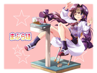 Girl computer star background biscuit - a star background free wallpaper