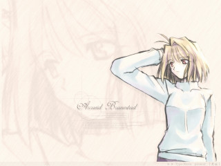Clarice beckett anime remodernism blonde - a drawing of a woman free wallpaper