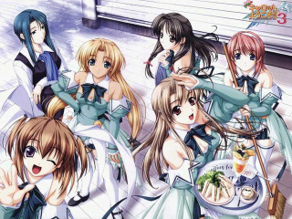 Anime girls food group ai - a picture together free wallpaper