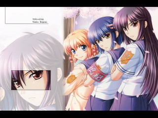 Anime girls sky window flowers - a window free wallpaper for desktop