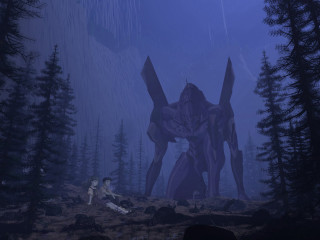 Giant creature forest mecha bush - a giant creature free wallpaper