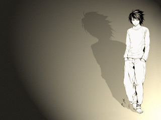 Man shadow white shirt anime - a shadow of a person free wallpaper