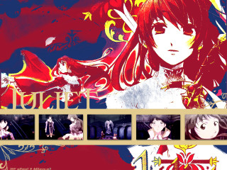 Red haired girl sword butterfly - red hair and a sword free wallpaper
