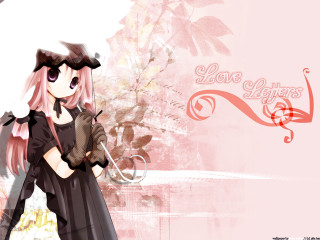 Pink haired girl black dress 4 - a umbrella free wallpaper