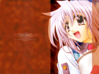 Anime girl long hair school 2 - shirt free wallpaper for desktop