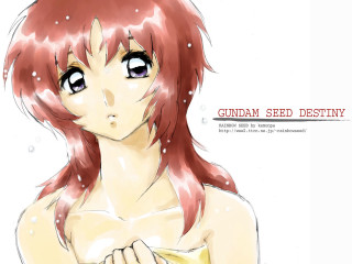 Redhair girl gundamseed anime official - an anime drawing free wallpaper