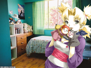 Surprised woman doll bedroom blonde - a doll free wallpaper for desktop