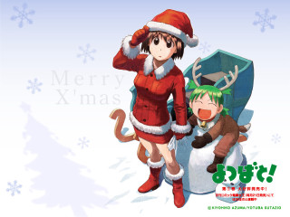 Christmas santa girl child reindeer - neogeo free wallpaper for desktop