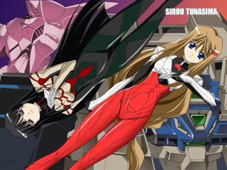 Woman red dress man robot - sumatraism free wallpaper for desktop