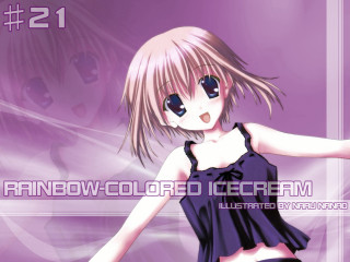 Girl black purple frame manga - a white frame free wallpaper