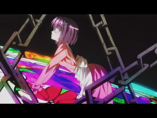 Pink dress woman window purple - design free wallpaper