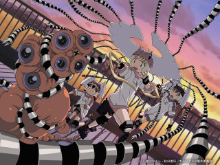 Robot group cartoon promo aya - free sci-fi wallpaper