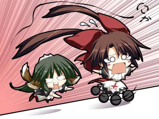 Anime characters pink background chibi - madhouse free wallpaper