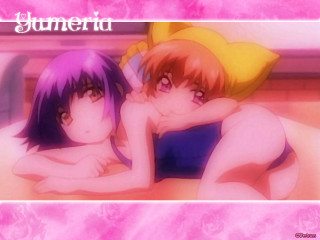 Yumerui animegirls bed blush pink - their arm free wallpaper