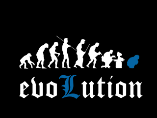 Evolution silhouette precisionism conceptart ufotable - a white text free wallpaper