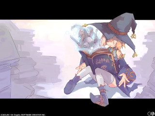 Wizard dragon wolf fantasy illustration - his back free wallpaper for desktop