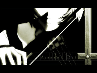 Woman violin blackwhite face rayonism - a violin free wallpaper