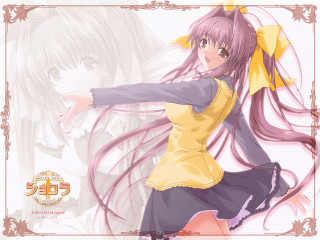 Girl dancing yellow top purple - a gold frame free wallpaper
