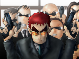 Man suit gun phone blurry - other man free wallpaper