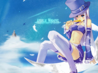 Purple moon woman bird lighthouse - a moon free wallpaper