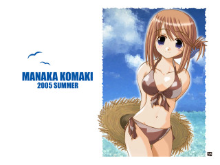 Manaka komaki summer water bikini - the upper corner free wallpaper