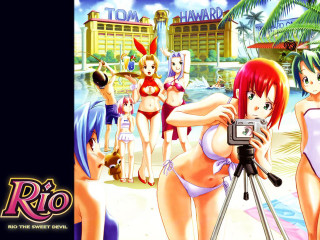 Beach girls bikini photo casual - a cartoon of a girl free wallpaper