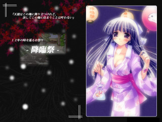 Purple dress umbrella red leaves - a purple dress holding free wallpaper