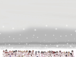 Snow girls kemono friends frontline - the snow together free wallpaper