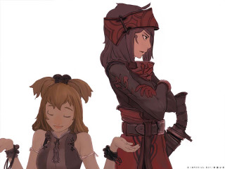 Couple women red black design - a couple of women free wallpaper