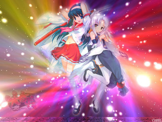 Anime dance colorful starburst hologram - a star free wallpaper