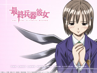 Chizuko yoshida anime wings cross - a purple jacket free wallpaper