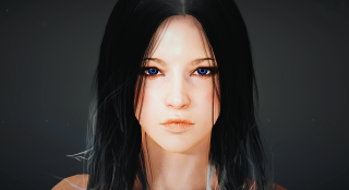 Eve ryder blue eyes long - shaded free wallpaper