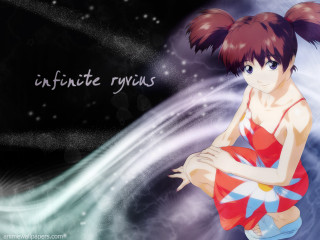 Red dress girl ponytail infinite - misty free wallpaper