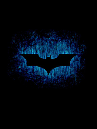 Dark blue batman logo black - free sci-fi wallpaper for mobile