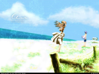 Girl fence field dog man - in a field free wallpaper for desktop