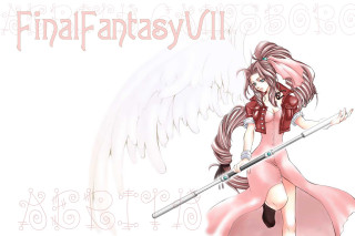 Girl sword angel wings final - final free wallpaper for desktop