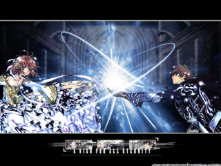 Anime couple light shining soundboard - a couple of anime characters holding free wallpaper