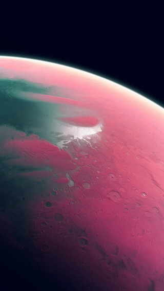 Red planet large crater atmosphere - filip hodas free wallpaper for mobile
