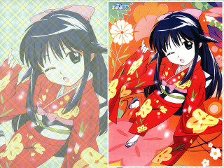 Kimono floral cat ayako kyoto - traditional free wallpaper