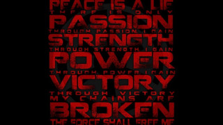 Red black poster with words - daarken free wallpaper