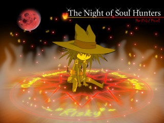 Cartoon character fire circle hat - a yellow outfit free wallpaper