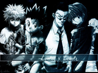 Anime group blackwhite blue lesnabis - yusuke murata free wallpaper