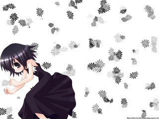 Girl black hair black dress - black hair free wallpaper