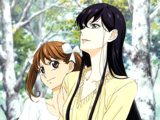 Couple forest bloom bokeh blurry - one person free wallpaper